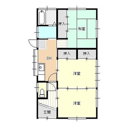 諏訪１丁目貸家の物件間取画像